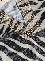 Embellished Palm Print T-Shirt