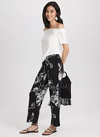Floral Wide-Leg Pants
