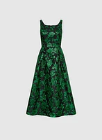Metallic Jacquard Dress