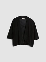 Pointelle Knit Bolero