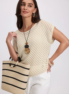 Pointelle Stitch Sweater