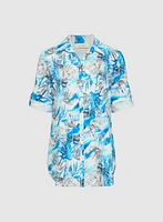 Palm Leaf Print Blouse