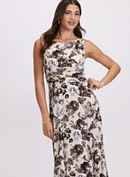 Floral Ruched Waist Dress