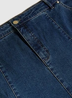 Jean Midi Skirt