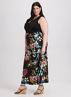 Floral Jersey Skirt