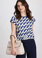 Geometric Print Top