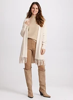 Embellished Slit Hem Jeans