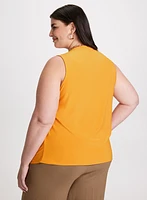 Asymmetric Overlay Tank Top