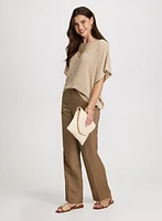 Flared Sleeve Knit Top