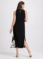 Robe midi à motif floral