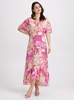 Robe cache-coeur florale