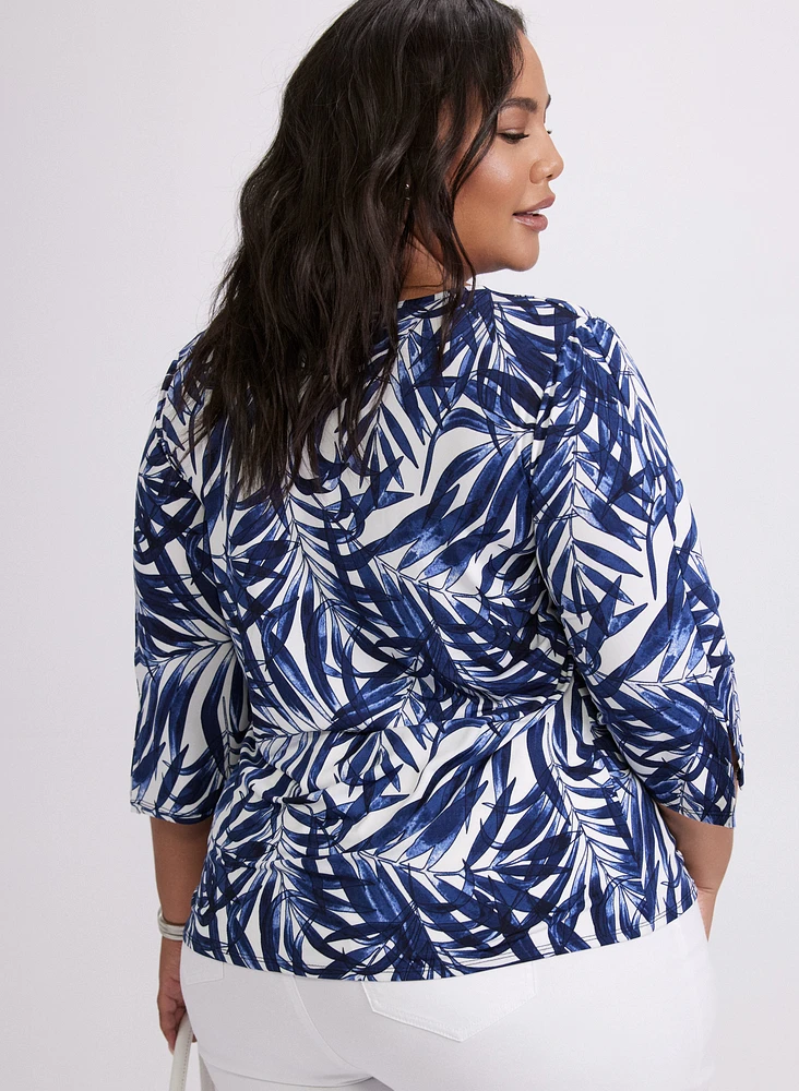 Palm Print Top