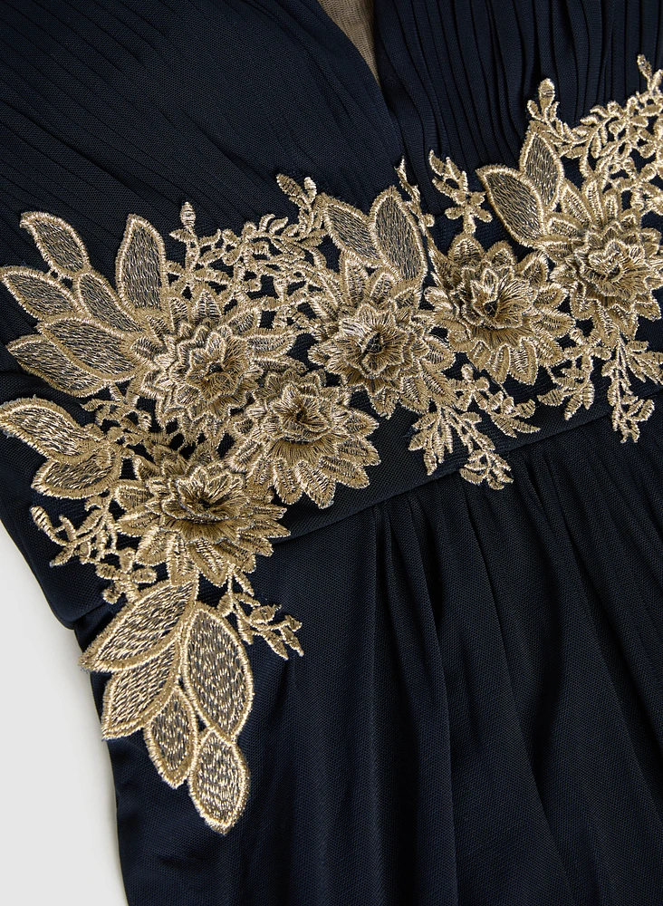 Embroidered Appliqué Dress