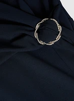 Wrap-Over Chiffon Dress