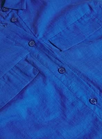 Button-Down Cotton Voile Blouse