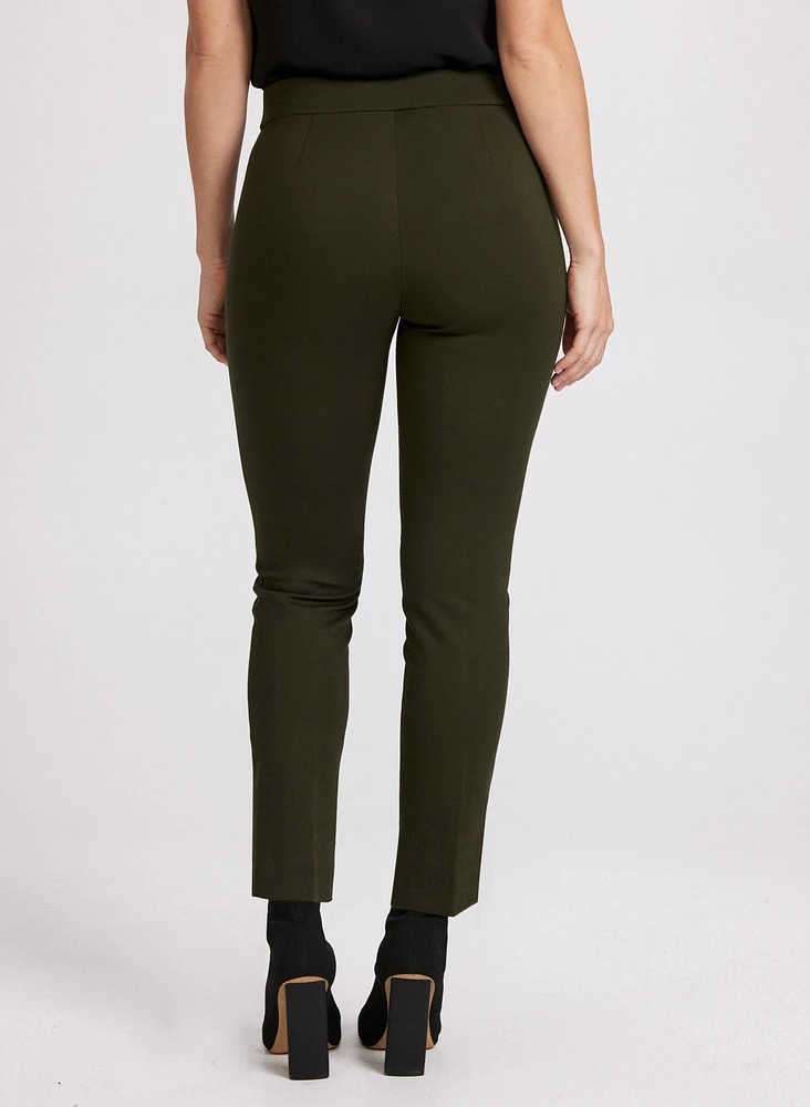 Sofia Pull-On Slim-Leg Pants
