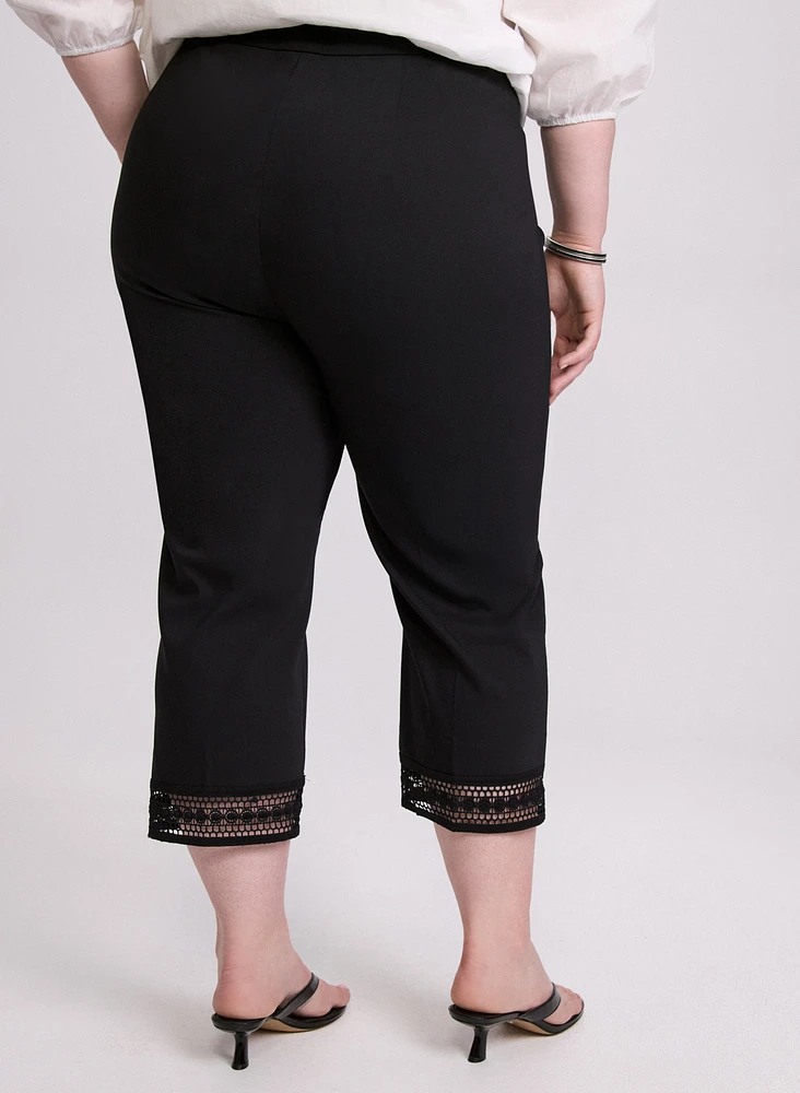Lace Trim Capris