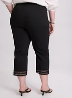 Lace Trim Capris