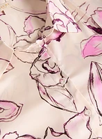 Floral Button-Down Blouse