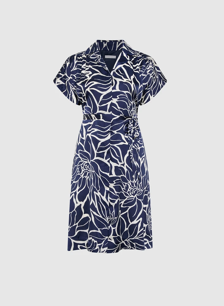 Robe de jour à motif floral