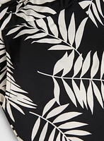 Palm Print Wide-Leg Pants
