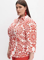 Melanie Lyne - Blouse en lin à motif paisley