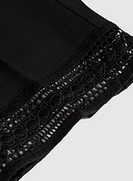 Lace Trim Capris