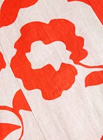 Floral Linen-Blend Dress