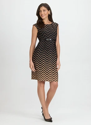 Robe à motif en zigzag