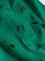 Embroidered Sleeve Dress
