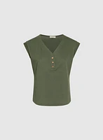 Knit Cap Sleeve Top