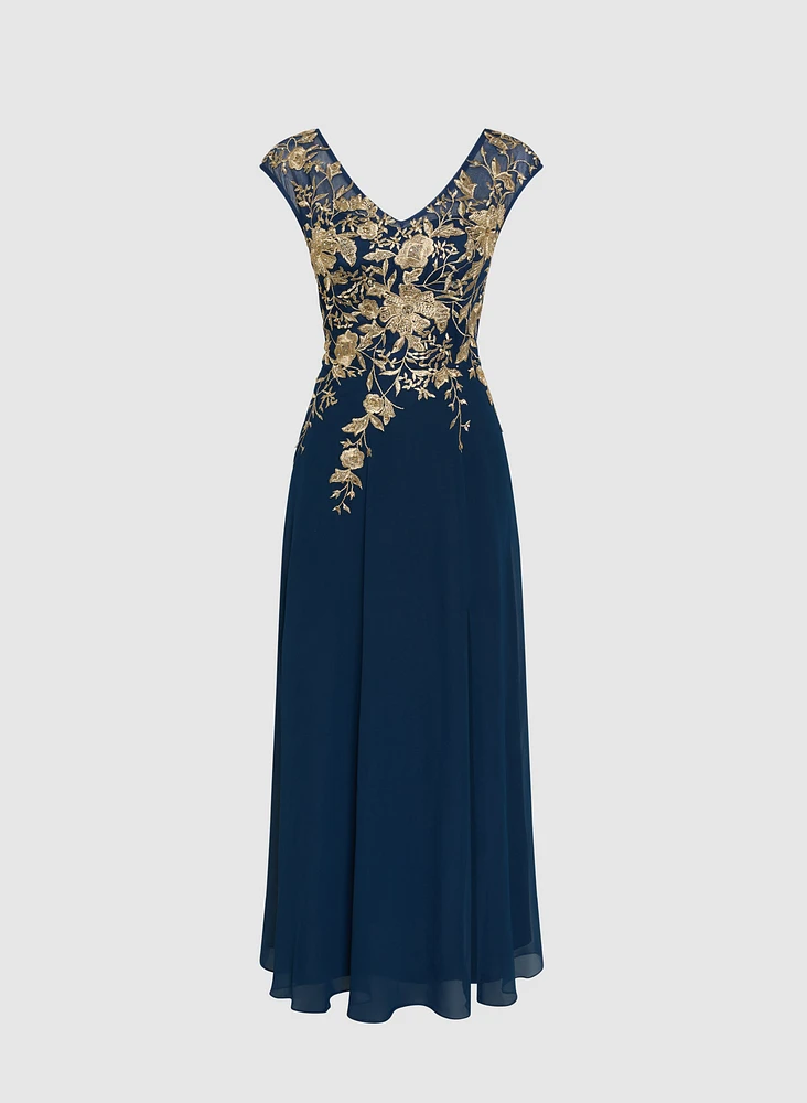 Floral Embroidered Dress