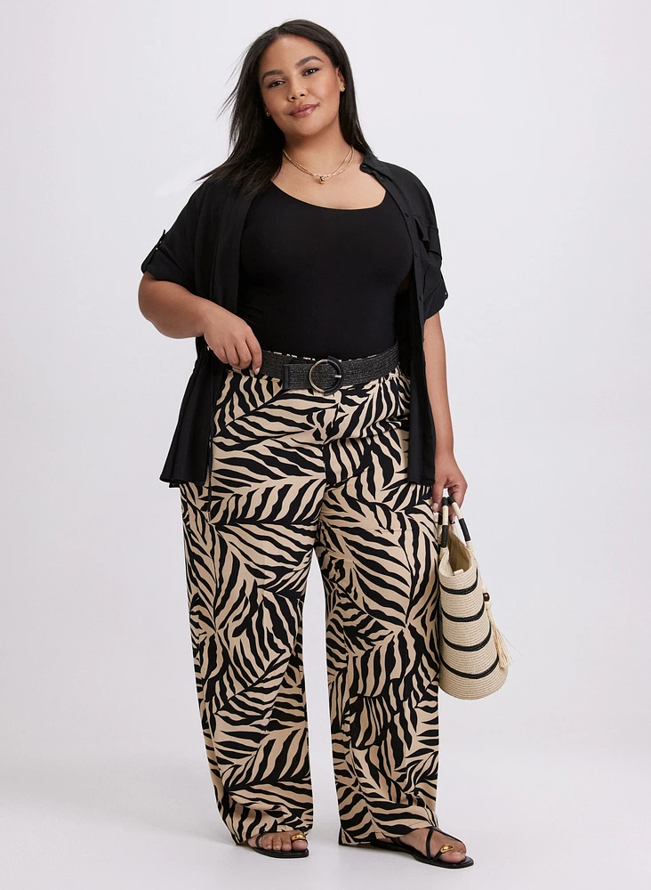 Drawstring Waist Blouse