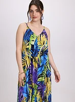 Tropical Print Dress