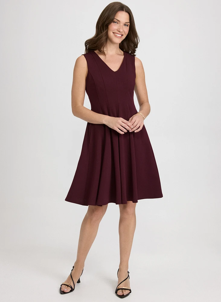 Sleeveless V-Neck Dress