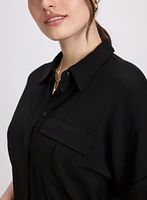 Drawstring Waist Blouse