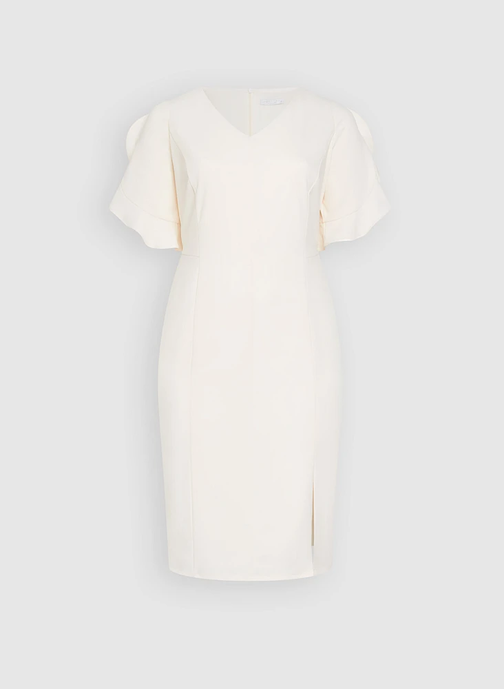 Fitted Tulip Sleeve Dress
