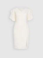 Fitted Tulip Sleeve Dress