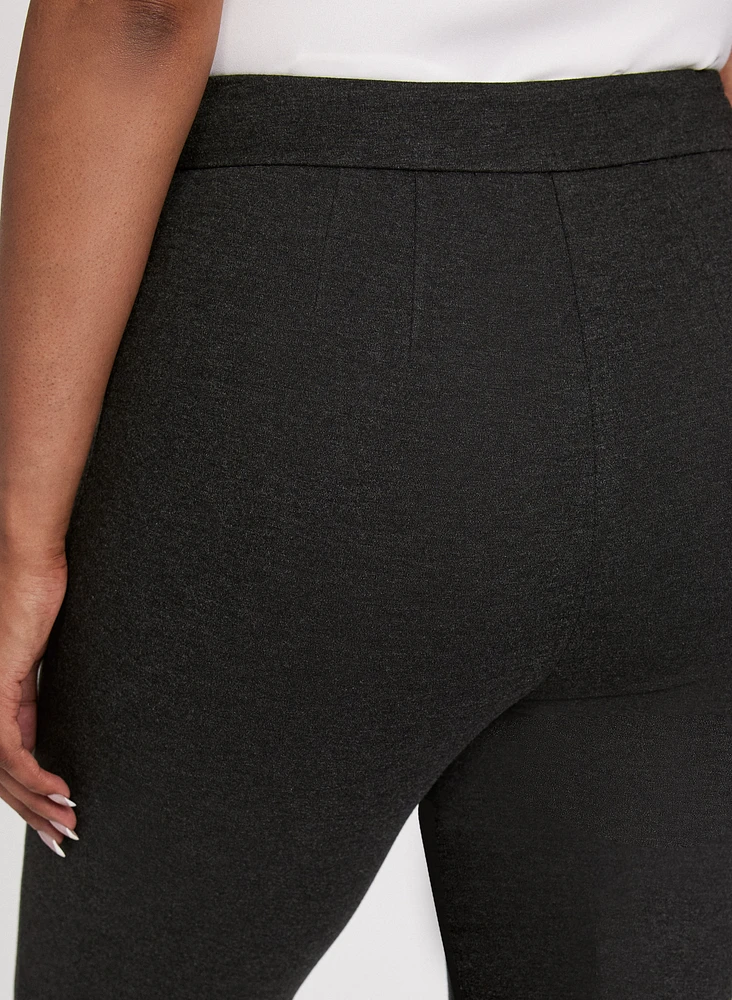 Emma Pintuck Detail Slim-Leg Pants – Regular