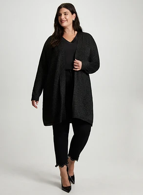 Shimmer Cardigan, Sleeveless Blouse & Pearl Detail Jeans