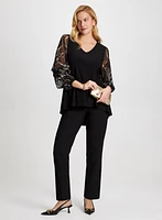 Pinched Top & Slim Fit Pants
