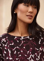 Leaf Print Sweater