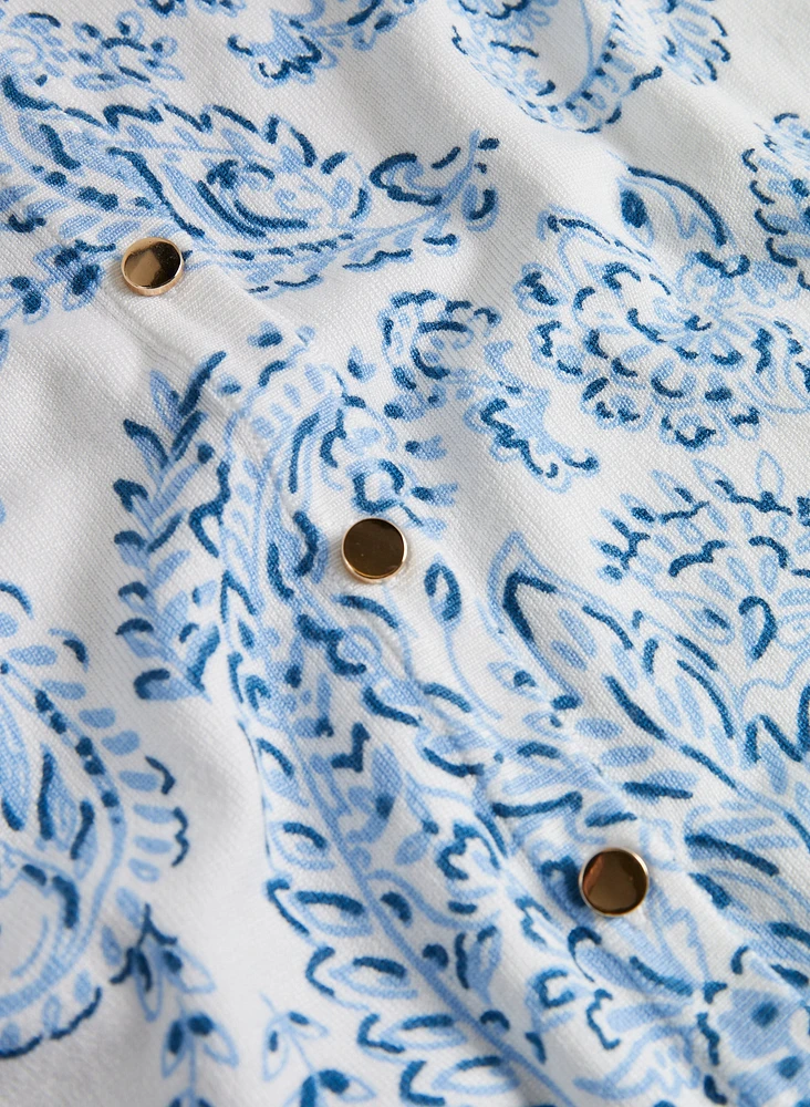 Paisley Print Cardigan