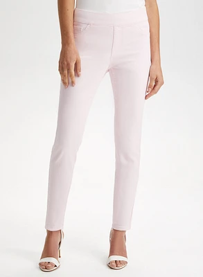 Pull-On Slim Leg Ankle Jeans