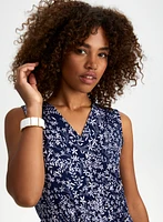 Floral Print Cropped Jumpsuit