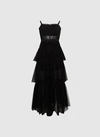 Tiered Corset-Style Dress