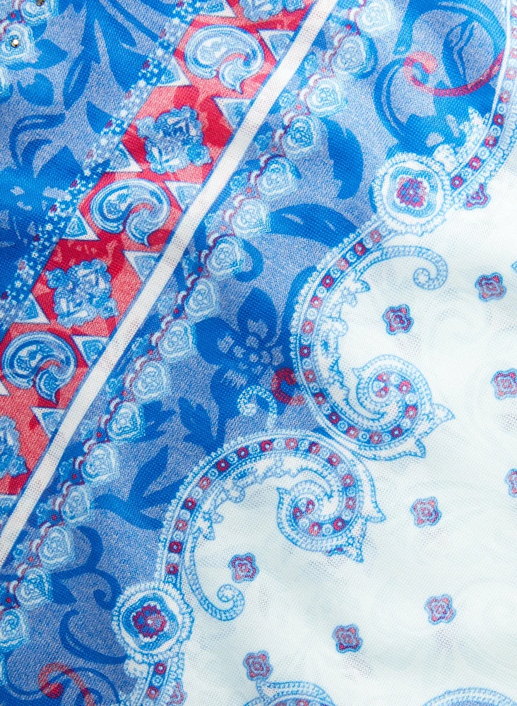 T-shirt à motif cachemire