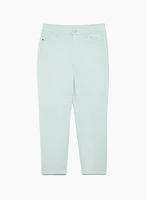 Pantalon en denim 7/8 à jambe étroite
