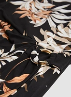 Leaf Motif Day Dress