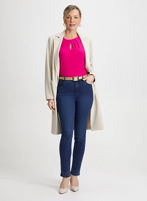 Redingote Jacket & Embellished Jeans